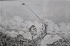 2017 Arnold Palmer Invitational Original Presentation Sample Signed by Artist Bill Waugh