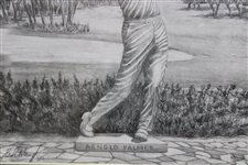 2017 Arnold Palmer Invitational Original Presentation Sample Signed by Artist Bill Waugh