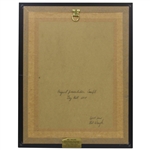 2017 Arnold Palmer Invitational Original Presentation Sample Signed by Artist Bill Waugh