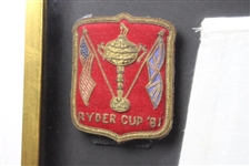 Ben Crenshaw's Personal 1981 Ryder Cup Used Full Team Signed Caddie Bib - Golf4Her Collection JSA ALOA