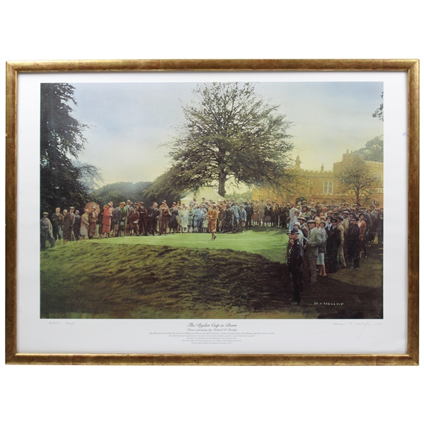 The Ryder Cup Is Born Artists Proof Print Signed by Artist Michael P. Heslop - Framed