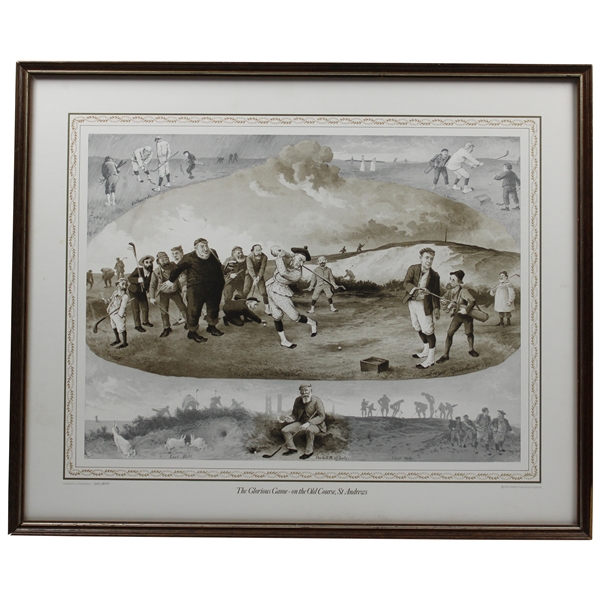 A Glorious Game on the Old Course' Ltd Ed George Pipeshank Print 51/850 w/o Copes Advertising