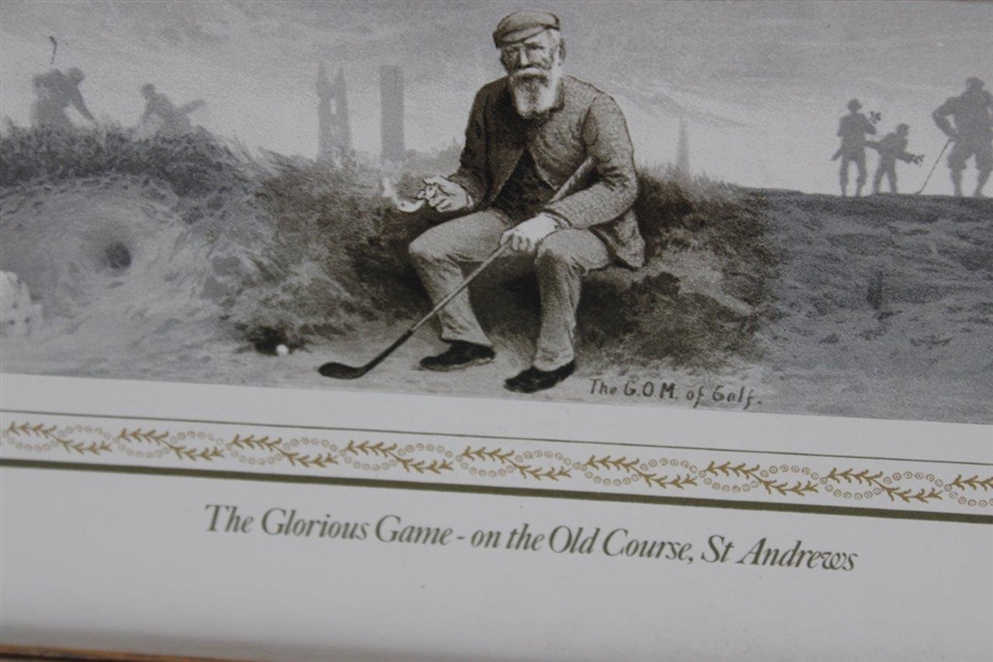 A Glorious Game on the Old Course' Ltd Ed George Pipeshank Print 51/850 w/o Copes Advertising