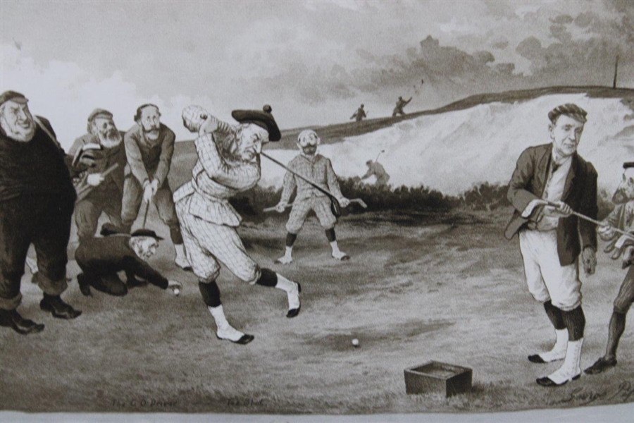 A Glorious Game on the Old Course' Ltd Ed George Pipeshank Print 51/850 w/o Copes Advertising