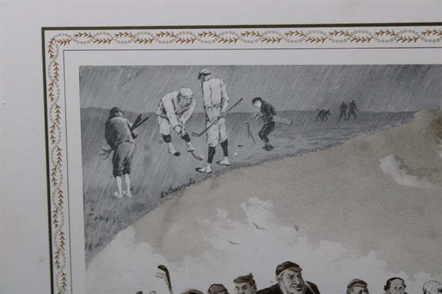 A Glorious Game on the Old Course' Ltd Ed George Pipeshank Print 51/850 w/o Copes Advertising
