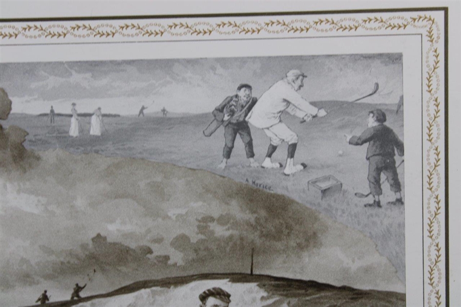 A Glorious Game on the Old Course' Ltd Ed George Pipeshank Print 51/850 w/o Copes Advertising