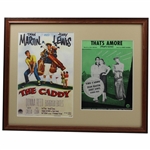 Thats Amore Sheet Music with Copy of The Caddy Movie Poster - Framed