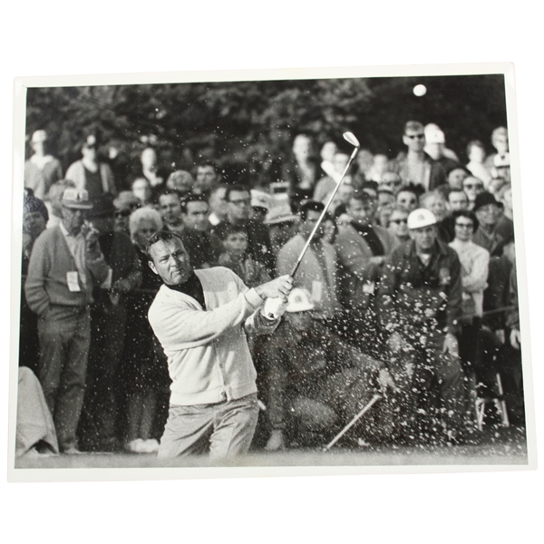 Arnold Palmer Blasts Out of Sand Bunker B&W 8 x 10 Ron Riesierer Photo