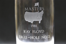 Ray Floyd's 1981 Masters Tournament Hole No. 13 Steuben Crystal Eagle Glass