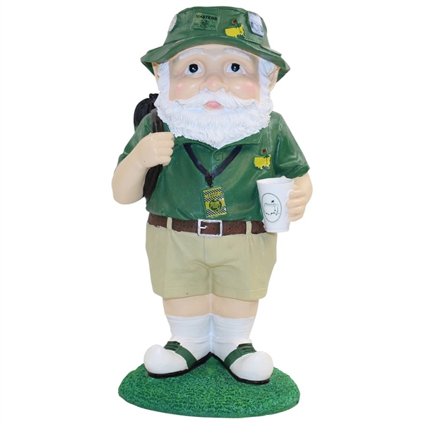 2019 Masters Tournament Ltd Ed Green & White Golfer Gnome in Original Box