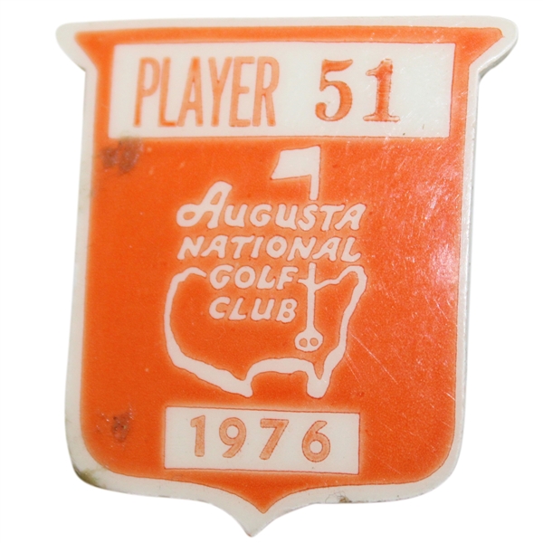 Sam Snead's 1976 Masters Tournament Contestant Badge #51