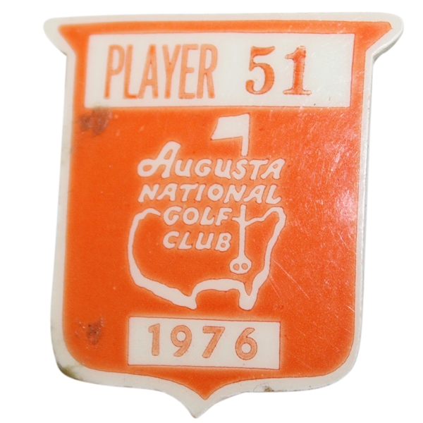 Sam Sneads 1976 Masters Tournament Contestant Badge #51