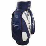 Bob Fords Personal Used Ben Hogan Blue/White/Red Spalding Golf Bag - Oakmont Pro