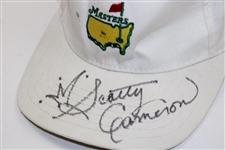 Scotty Cameron Signed White Masters Embroidered Patch Logo Hat JSA ALOA