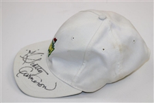 Scotty Cameron Signed White Masters Embroidered Patch Logo Hat JSA ALOA