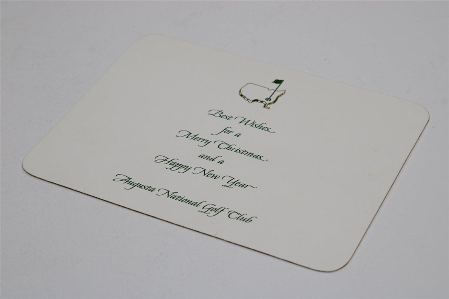 Best Wishes for a Merry Christmas and a Happy New Year' Card from Augusta National Golf Club