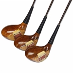 Bob Fords U.S. Open & PGA used MacGregor Eye-O-Matic Tourney Driver, 3-W & 4-W 