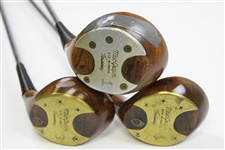 Bob Ford's U.S. Open & PGA used MacGregor Eye-O-Matic Tourney Driver, 3-W & 4-W 