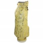 Annika, Kerr, Pepper, Hurst, Park & More Multi-Signed LPGA Vintage Yellow Titleist Golf Bag JSA ALOA