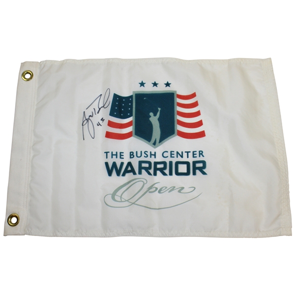 President George W. Bush Signed The Bush Center Warrior Open Flag JSA ALOA