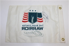 President George W. Bush Signed The Bush Center Warrior Open Flag JSA ALOA