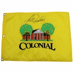 Lee Trevino Signed Colonial Embroidered Flag JSA ALOA