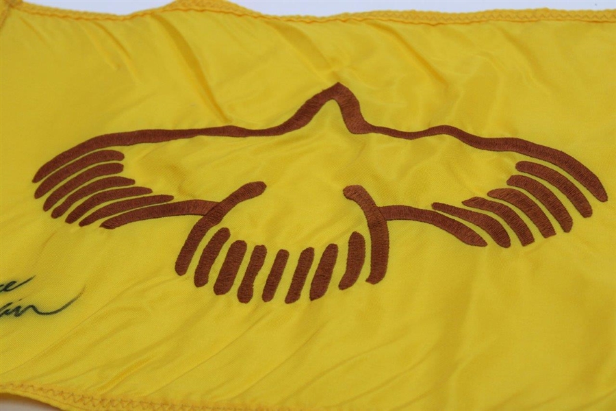 Bruce Devlin Signed Embroidered Eagle Vail Course Flag JSA ALOA