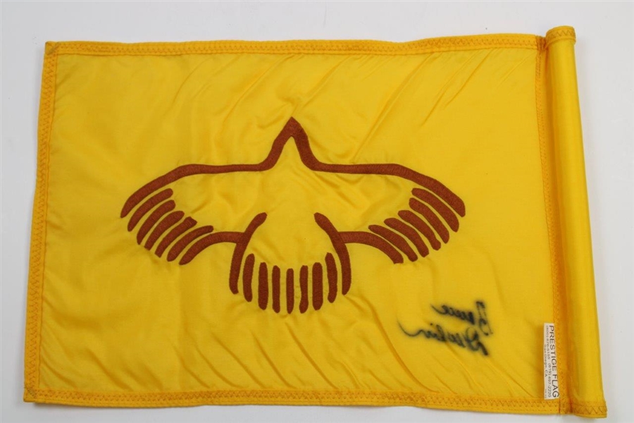 Bruce Devlin Signed Embroidered Eagle Vail Course Flag JSA ALOA