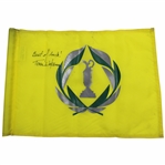 Tom Watson Signed The Memorial Course Flag with Best of Luck JSA ALOA