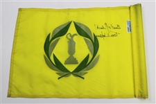 Tom Watson Signed The Memorial Course Flag with 'Best of Luck' JSA ALOA