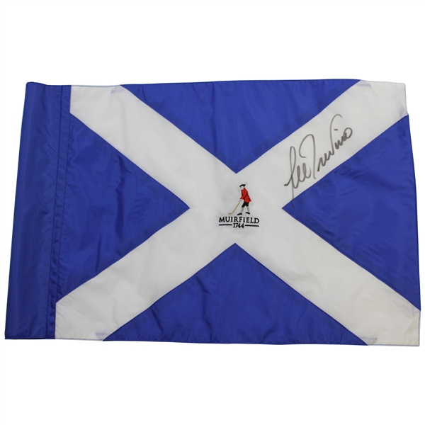 Lee Trevino Signed Muirfield 1744 Course Flag JSA ALOA