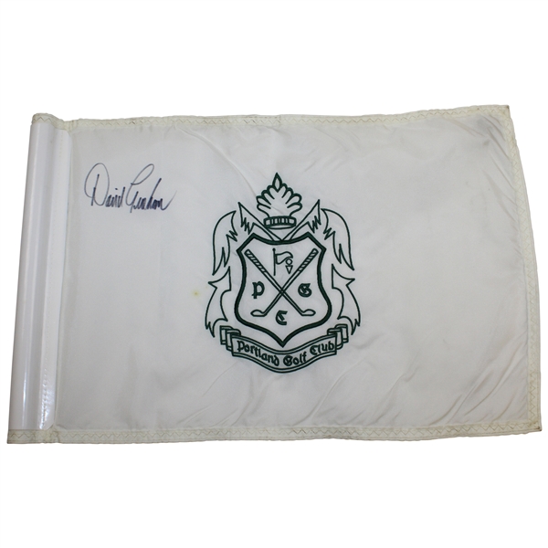 David Graham Signed 'Portland Golf Club' Embroidered Course Flag JSA ALOA