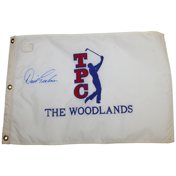 David Graham Signed The Woodlands Embroidered Flag JSA ALOA