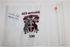 Hale Irwin Signed Inverness Club '1903' Embroidered Flag with '1979 US Open' JSA ALOA
