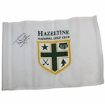 Tony Jacklin Signed Hazeltine National Golf Club Embroidered Flag JSA ALOA