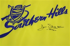 Dave Stockton Signed Southern Hills Yellow Course Flag with '1970' JSA ALOA