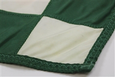 Lanny Wadkins Signed Green/White Checkered Pebble Beach Course Flag with 'PGA '77' JSA ALOA