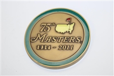 2011 Masters Tournament 75th Masters Souvenir Medallion in Original Box with Stand