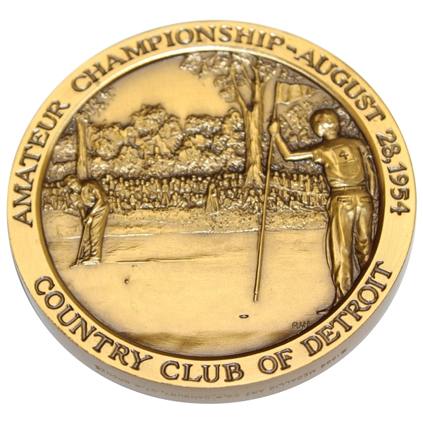 Arnold Palmer 1954 Amateur Commemorative Danbury Medallion - 1986