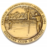 Arnold Palmer 1954 Amateur Commemorative Danbury Medallion - 1986