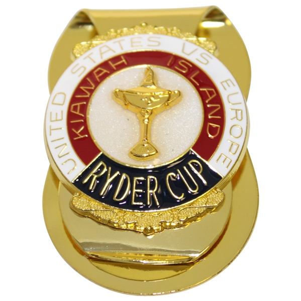 Gold Tone Ryder Cup at Kiawah Island Commemorative Money Clip