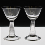 Pair of Classic Augusta National Golf Club Cordial Glasses