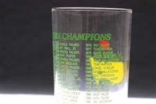 1997 Masters Tournament Commemorative Glass - Tiger Woods First Masters Win