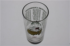 1997 Masters Tournament Commemorative Glass - Tiger Woods First Masters Win