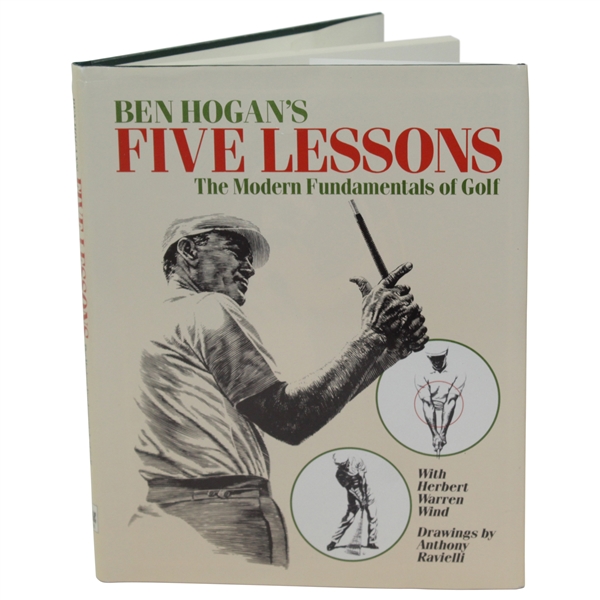 Ben Hogan's Signed 1985 Five Lessons: The Modern Fundamentals Of Golf Book JSA ALOA