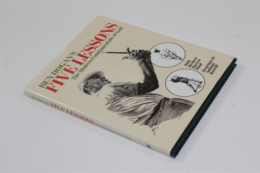 Ben Hogan's Signed 1985 Five Lessons: The Modern Fundamentals Of Golf Book JSA ALOA