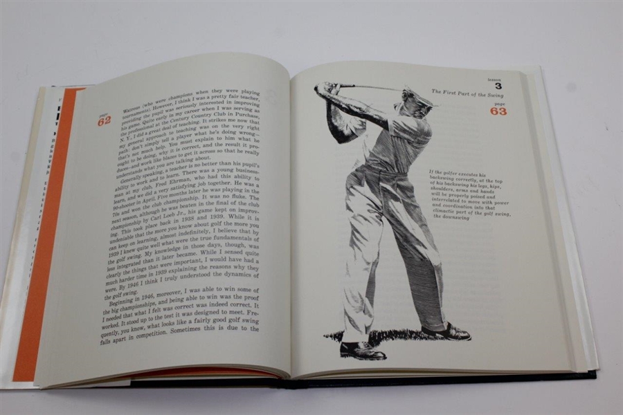 Ben Hogan's Signed 1985 Five Lessons: The Modern Fundamentals Of Golf Book JSA ALOA