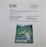 1999 The Memorial Tournament CBS Sports #00152 Badge - Tiger Woods Winner