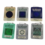 1994, 1995(x2), 1996 & 1998(x2) The Memorial Tournament Official Badges - Linn Strickler Collection