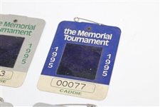 1994, 1995(x2), 1996 & 1998(x2) The Memorial Tournament Official Badges - Linn Strickler Collection